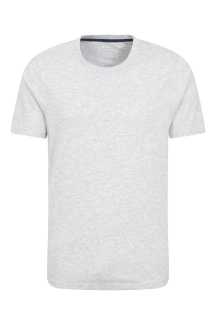 Mountain Warehouse Lichtgrijze Eden Ii Biologische T-shirtcollecties Voor Heren