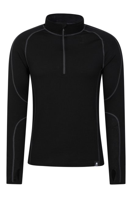 Brands Mountain Warehouse Gitzwarte Asgard Iii Thermotop Van Merinowol Voor Heren