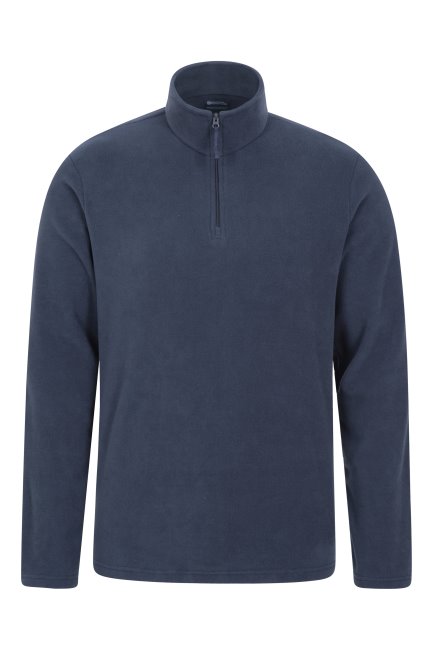 Camber Ii Herenfleece Met Halve Rits Marineblauw Mountain Warehouse Best