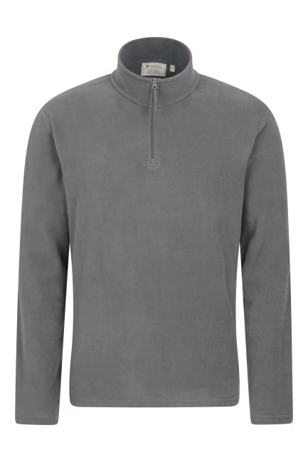 Camber Ii Heren Fleece Met Halve Rits Fashion Mountain Warehouse Donkergrijs