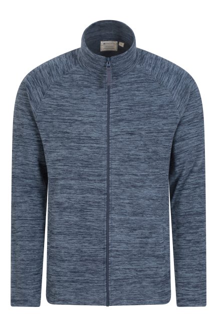 Blauwe Snowdon Ii Heren Fleecejack Met Volledige Rits Mountain Warehouse Collection