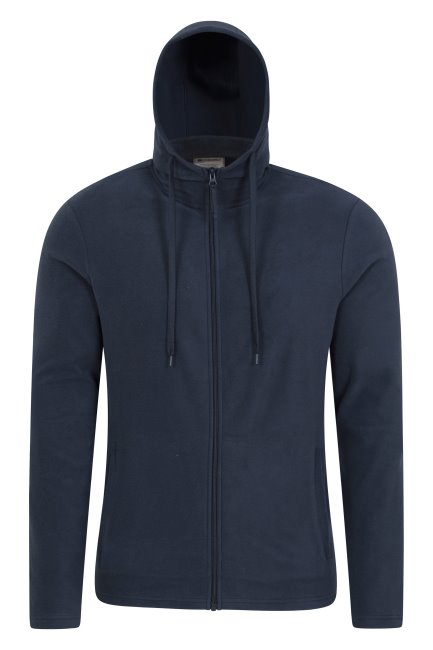 Camber Heren Fleece Hoodie Collectie Mountain Warehouse Blauw