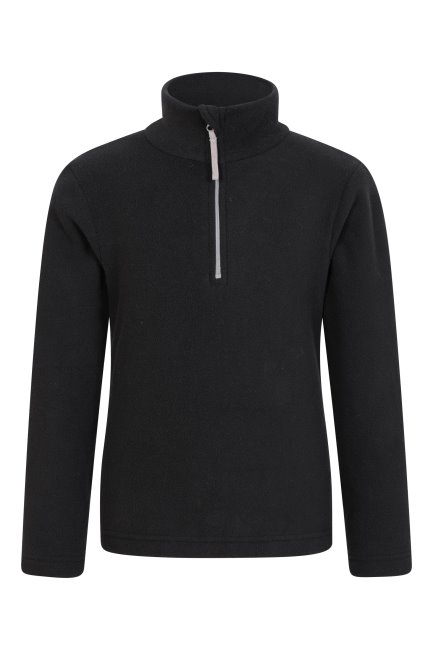 Fashion Camber Ii Fleece Met Halve Rits Voor Kinderen Black Mountain Warehouse