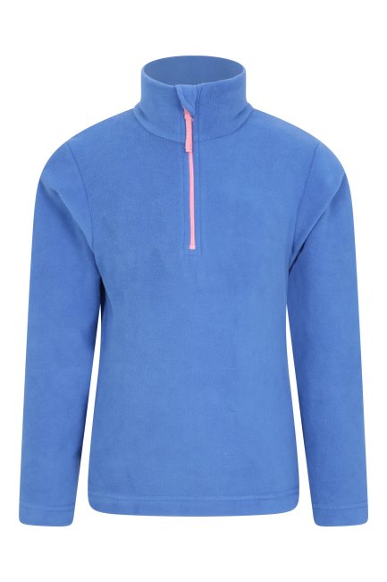 Mountain Warehouse Camber Ii Fleece Met Halve Rits Voor Kinderen Corn-blue Origins