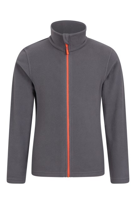 Collecties Mountain Warehouse Camber Ii Kids Fleece Met Volledige Afsluiting Grijs
