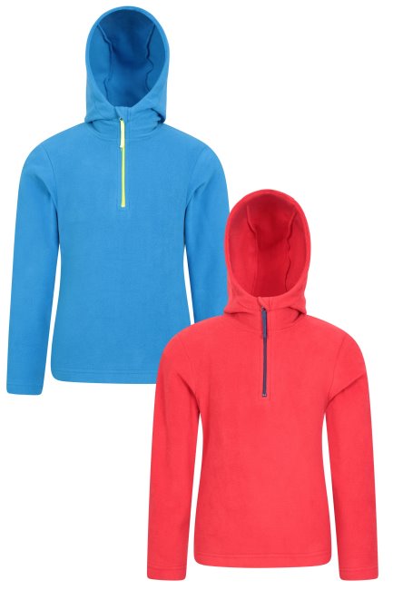 Collecties Mountain Warehouse Gemengd Camber Ii Fleece Hoodie Voor Kinderen, Set Van 2
