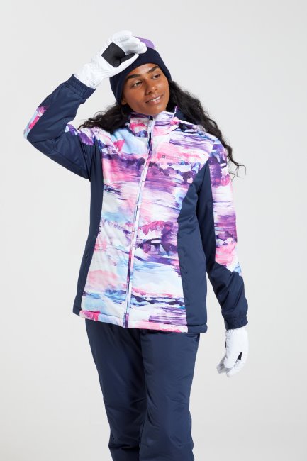 Mountain Warehouse Original Dawn Ii Dames Ski-jas Met Print Roze