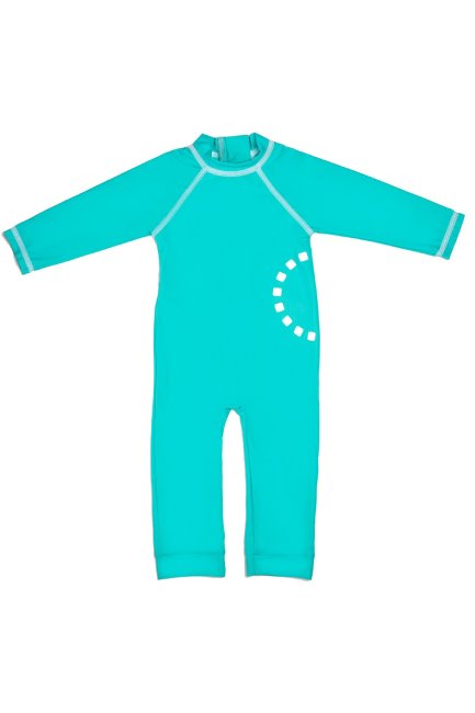 Baby Alles-in-één Badpak Turkoois-wit New Mountain Warehouse