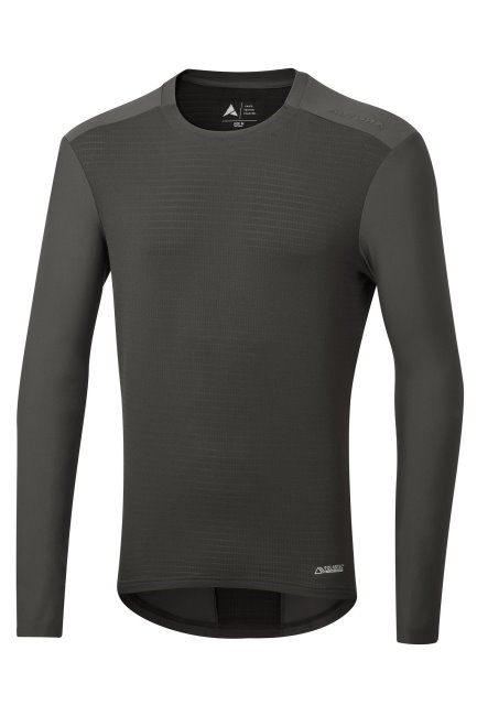 Carbon New Esker Polartec™ Heren Trail Jersey Met Lange Mouwen Mountain Warehouse