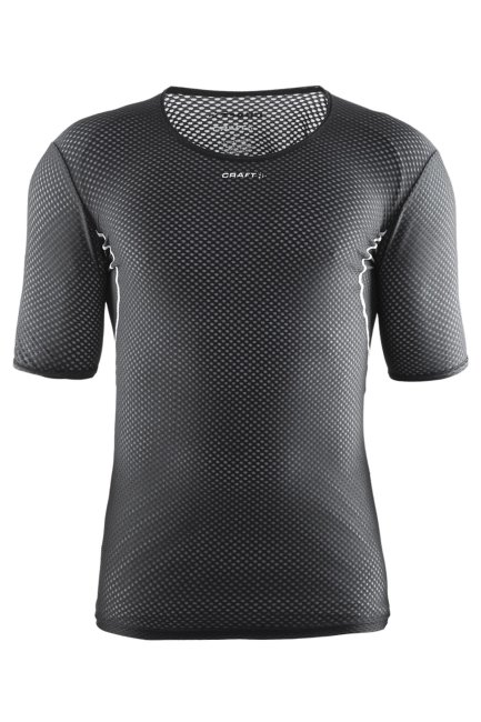 Collections Cool Mesh Superlicht Heren Baselayer T-shirt Mountain Warehouse Zwart