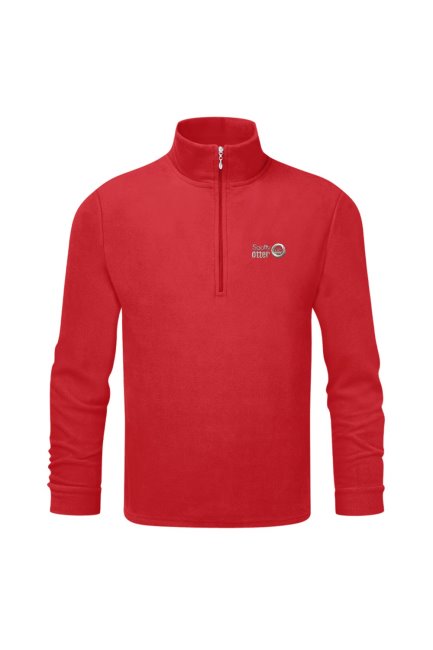 Mountain Warehouse Kids Micro Zip Mid Layer Fleece Red Brands