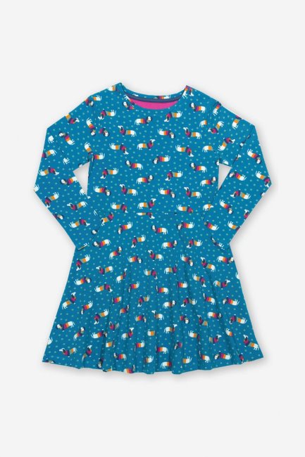 Mountain Warehouse Felblauwe Daxie Dog Skaterjurk Voor Kinderen