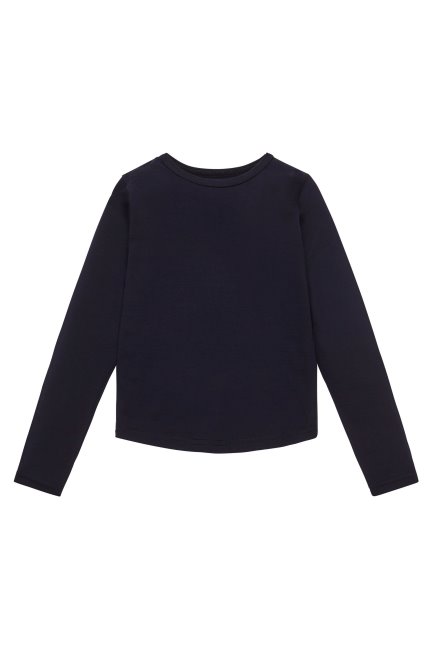 Brands Nachtblauwe Mountain Warehouse Merino Top Met Lange Mouwen Voor Kinderen