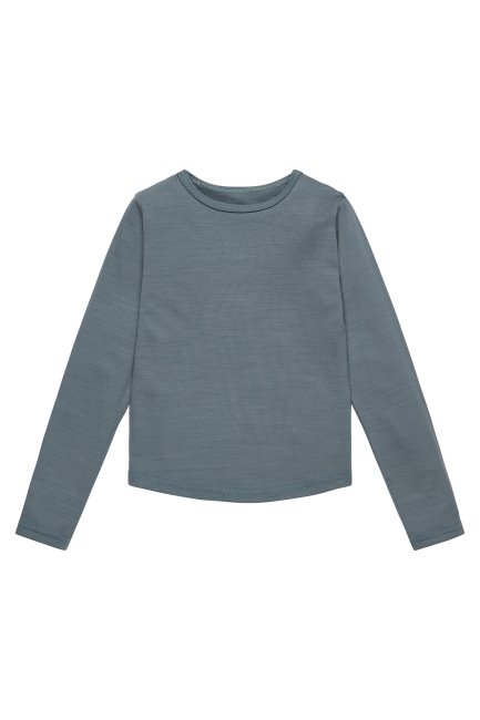 Merino Top Met Lange Mouwen Voor Kinderen Denim-blauw-blauw Mountain Warehouse Nieuw