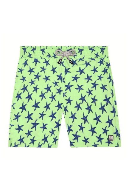 Green Mountain Warehouse Brands Frisse Groene En Blauwe Zeesterren Zwemshorts Voor Heren