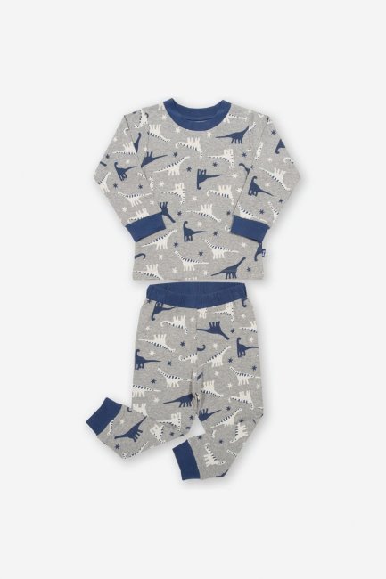 Grijze Dino-snurk Baby/kinderpyjama Van Het Merk Mountain Warehouse