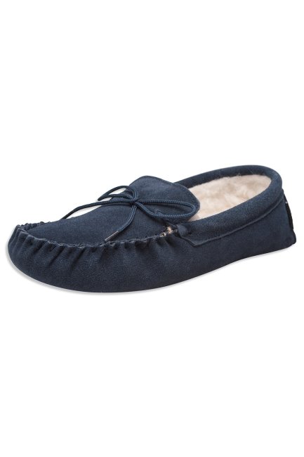 Marine Origine Heren Schapenvacht Mocassin Pantoffels Mountain Warehouse