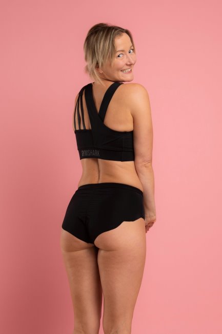 Susie Sportieve Hiphugger Absorberende Slip Voor Dames Beste Zwarte Bergmagazijn