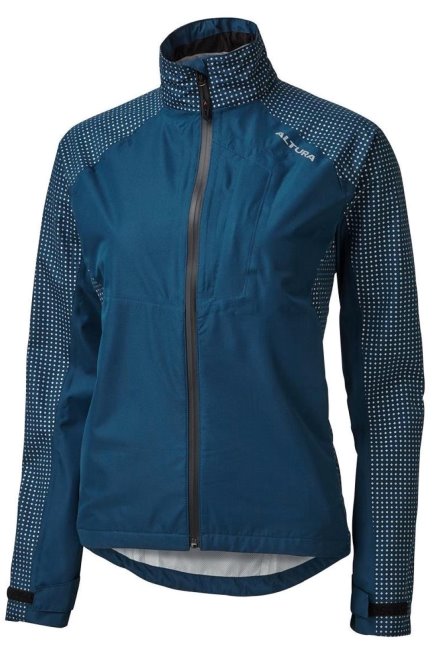 Navy Merk Mountain Warehouse Nachtzicht Storm Waterdichte Fietsjas Voor Dames