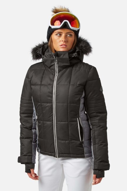 Fashion Mountain Warehouse Zwarte Luna Surftex Waterbestendige Ski-jas Voor Dames