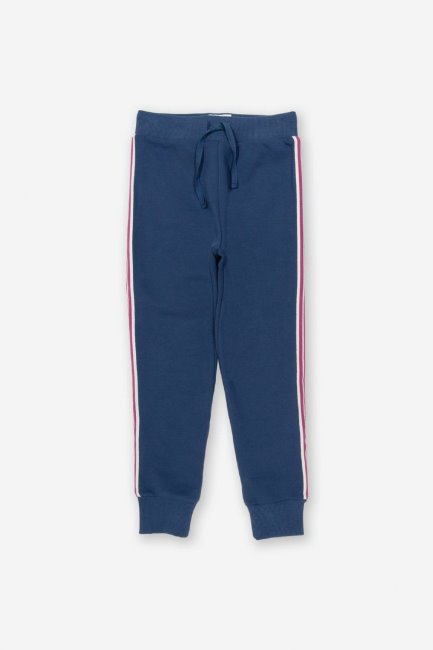 Mode Marineblauwe Zijstreep Joggers Voor Kinderen Mountain Warehouse