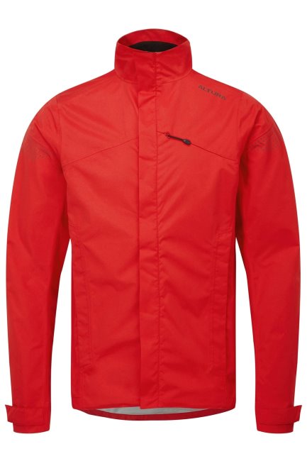 Mountain Warehouse Collectie Rood Nightvision Nevis Waterdichte Fietsjack Voor Heren