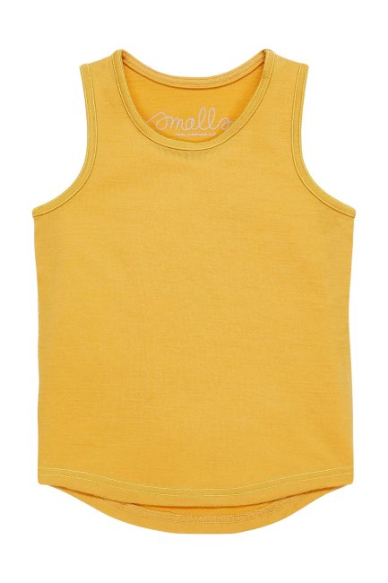 Kids Merino Tanktop Mosterd-fluor Fashion Mountain Warehouse