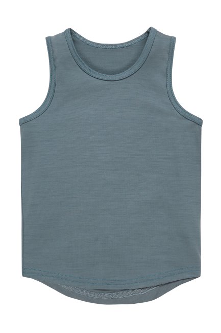 Denim-blauw-blauw Merino Tanktop Voor Kinderen Mountain Warehouse Collections