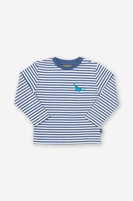 Kids Dino Stripe Top Mountain Warehouse Navy Nieuw